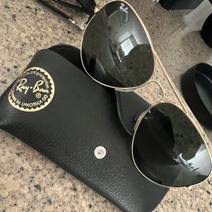 RAY BAN aviator glasses brand new with case